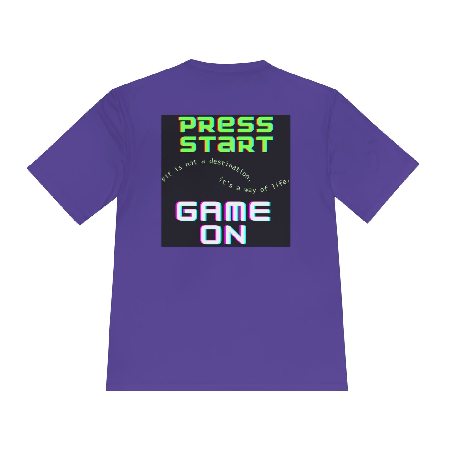 👕 Game On: Press Start to Fit Life – Moisture-Wicking Tee
