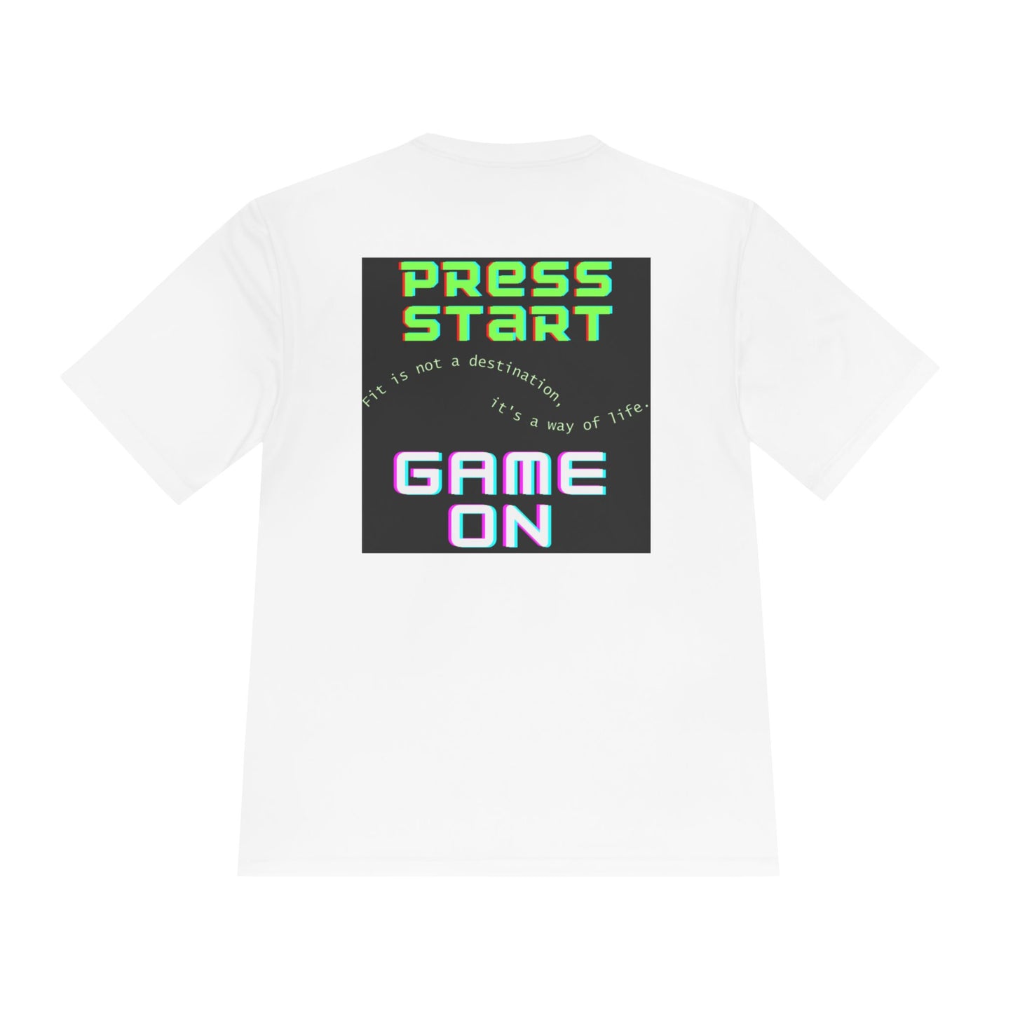 👕 Game On: Press Start to Fit Life – Moisture-Wicking Tee
