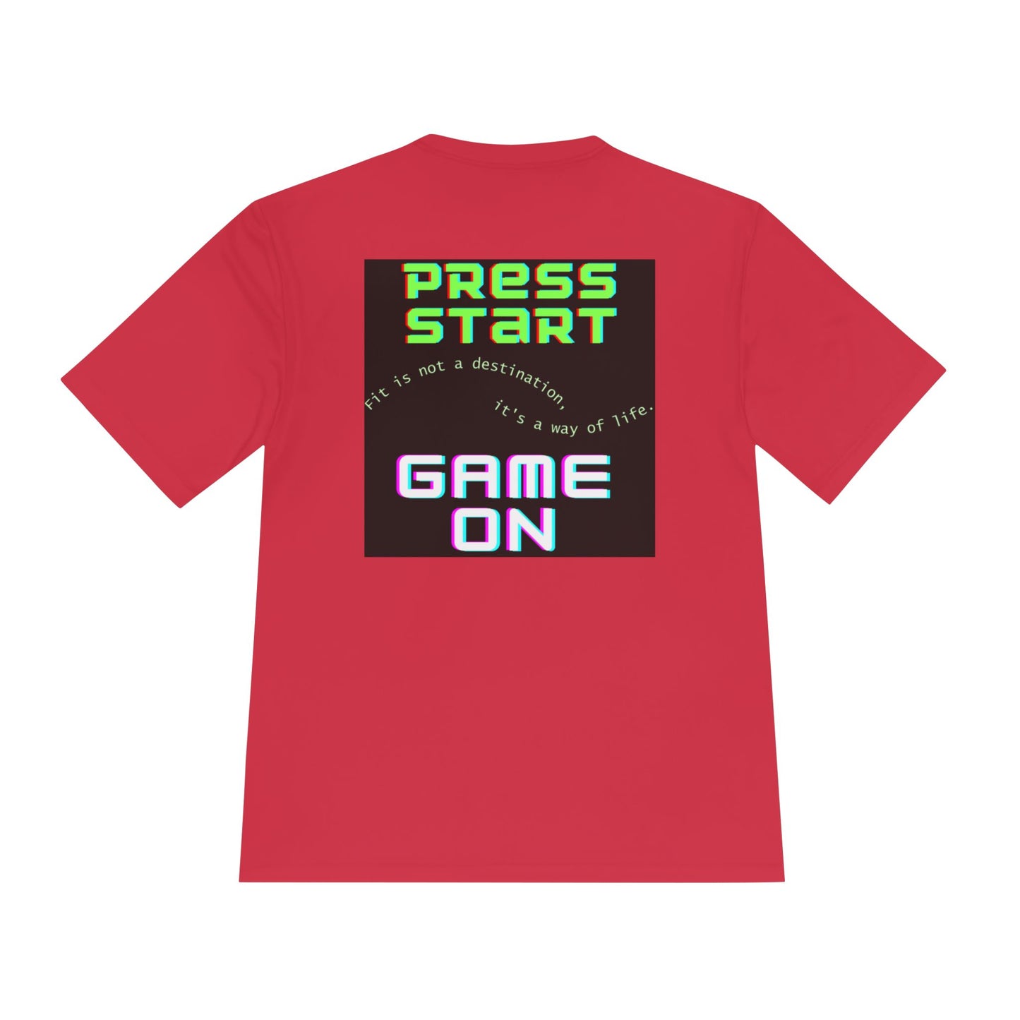 👕 Game On: Press Start to Fit Life – Moisture-Wicking Tee