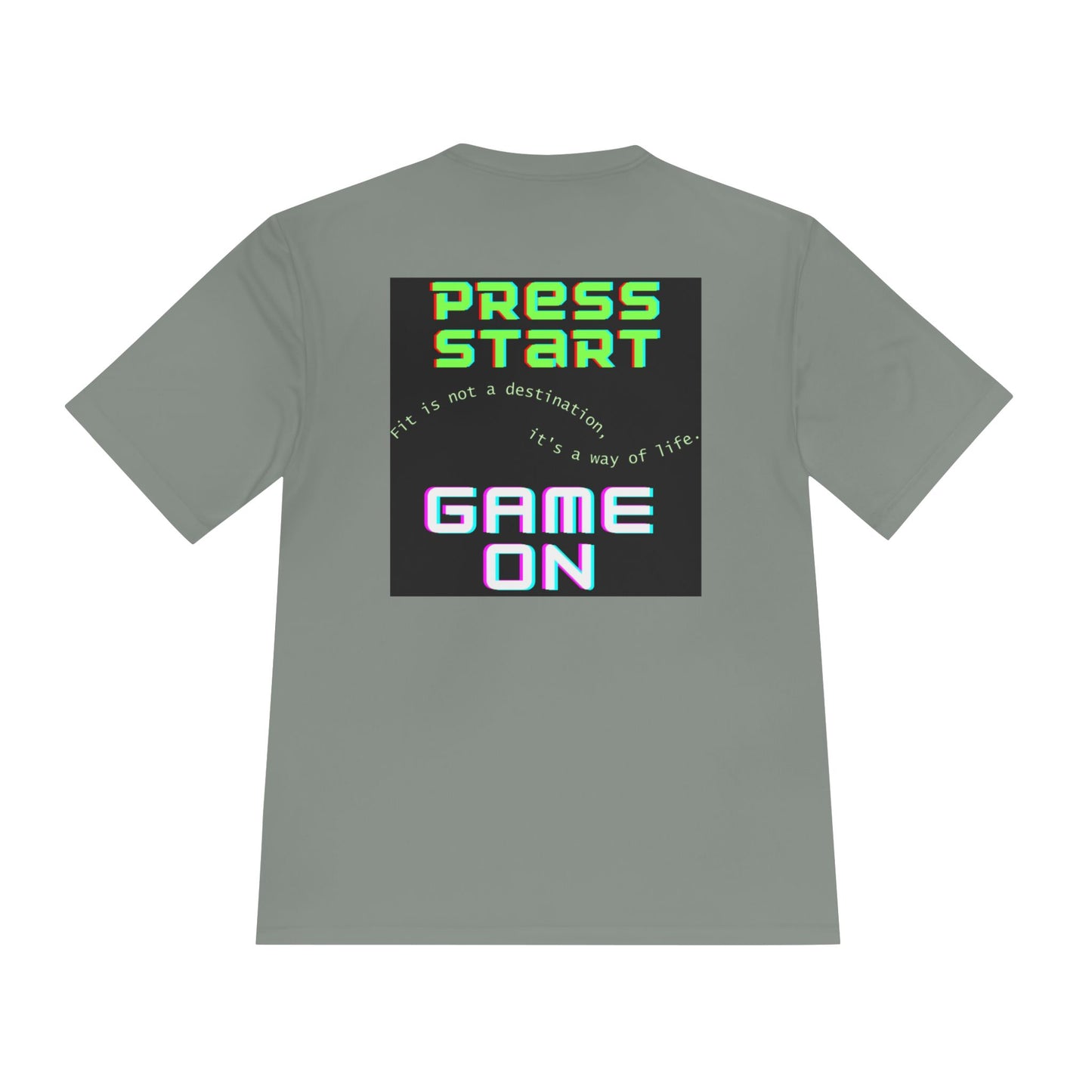👕 Game On: Press Start to Fit Life – Moisture-Wicking Tee