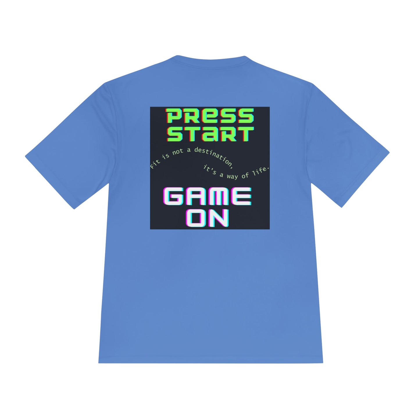 👕 Game On: Press Start to Fit Life – Moisture-Wicking Tee