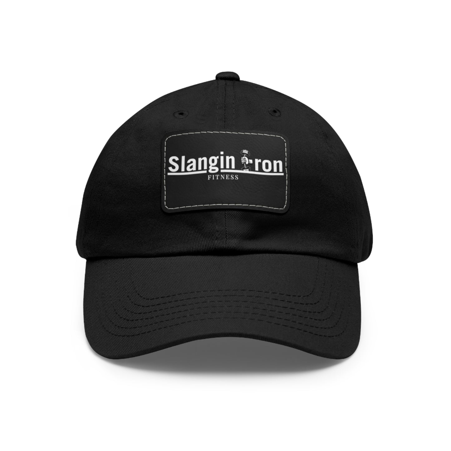 🧢 Slangin Iron Fitness Unisex Vintage Patch Hat – One Size Fits All