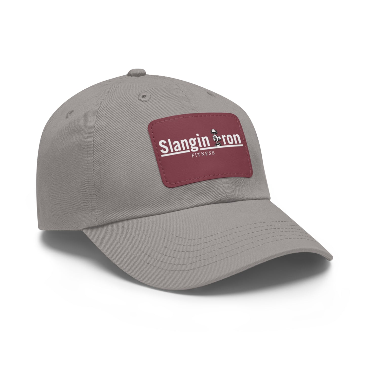 🧢 Slangin Iron Fitness Unisex Vintage Patch Hat – One Size Fits All