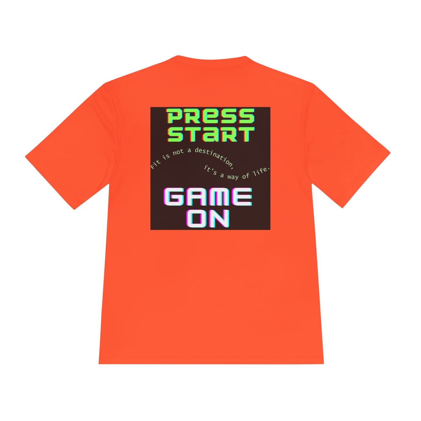 👕 Game On: Press Start to Fit Life – Moisture-Wicking Tee