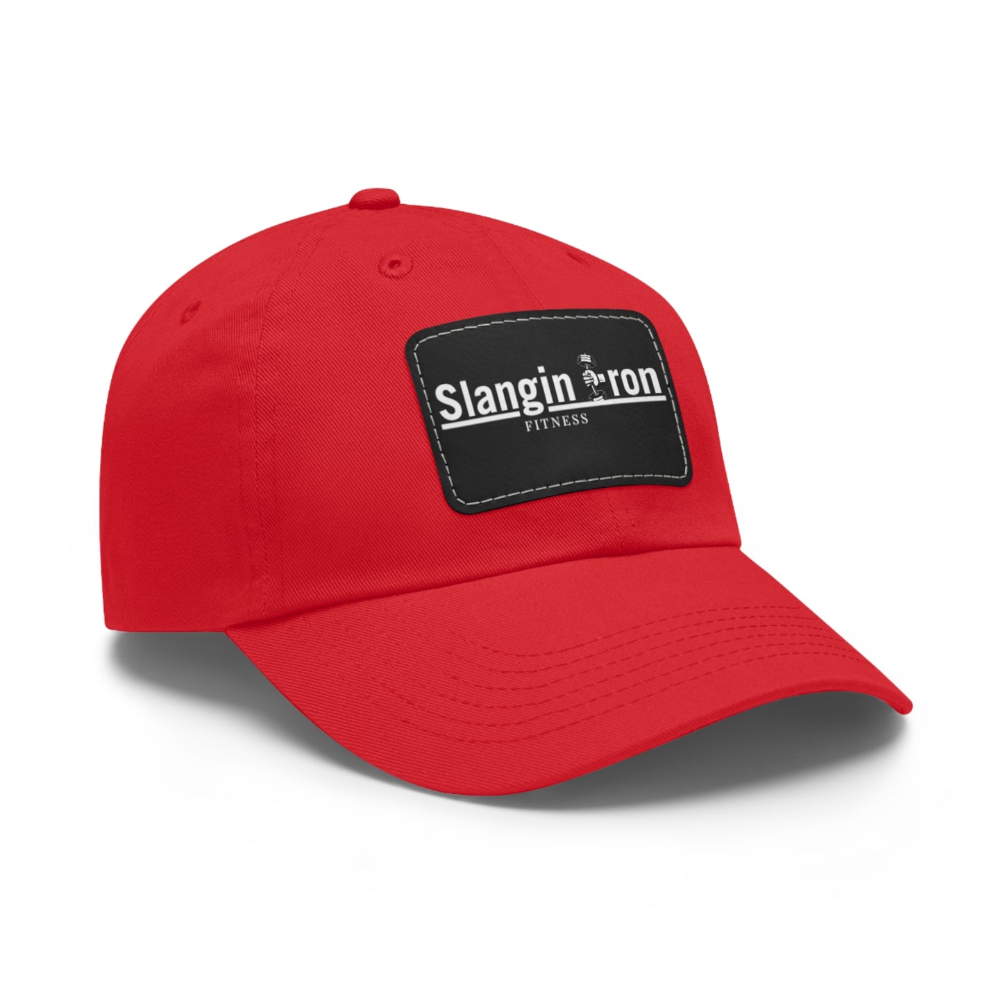 🧢 Slangin Iron Fitness Unisex Vintage Patch Hat – One Size Fits All