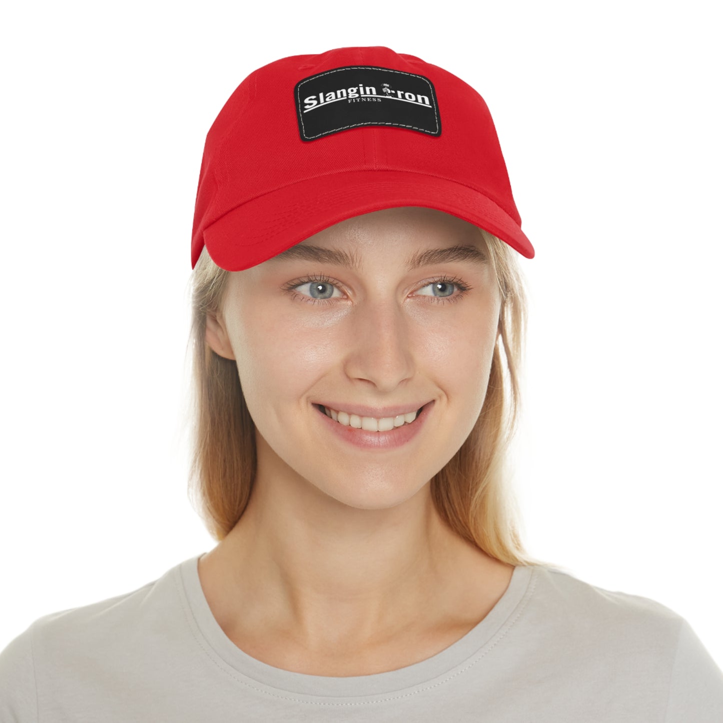 🧢 Slangin Iron Fitness Unisex Vintage Patch Hat – One Size Fits All