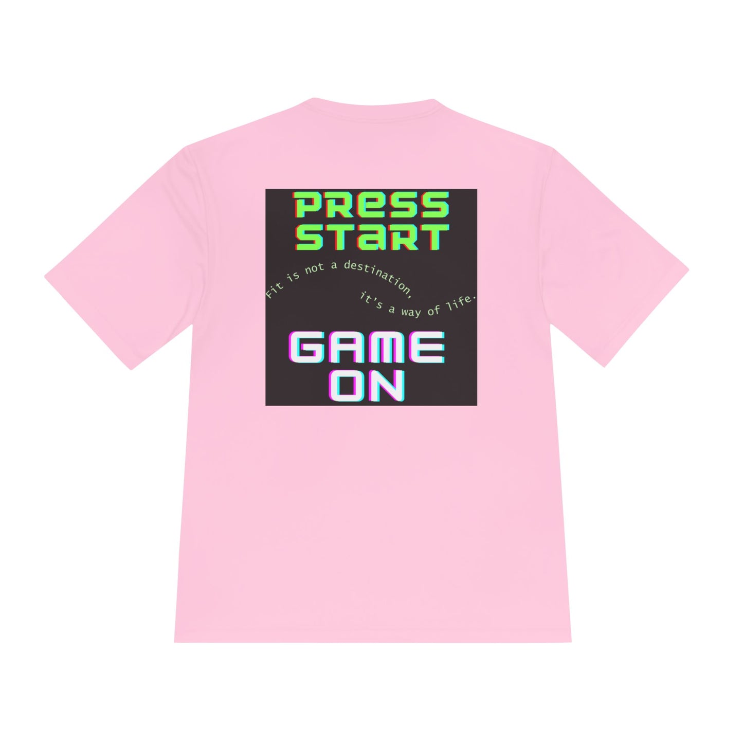 👕 Game On: Press Start to Fit Life – Moisture-Wicking Tee