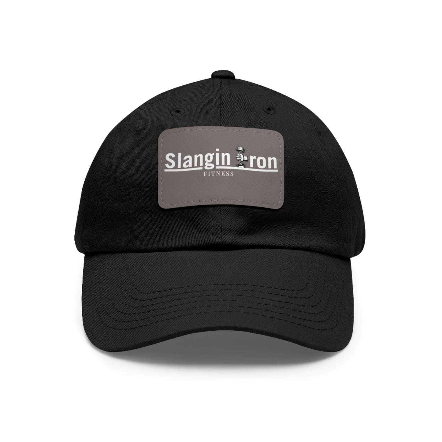 🧢 Slangin Iron Fitness Unisex Vintage Patch Hat – One Size Fits All