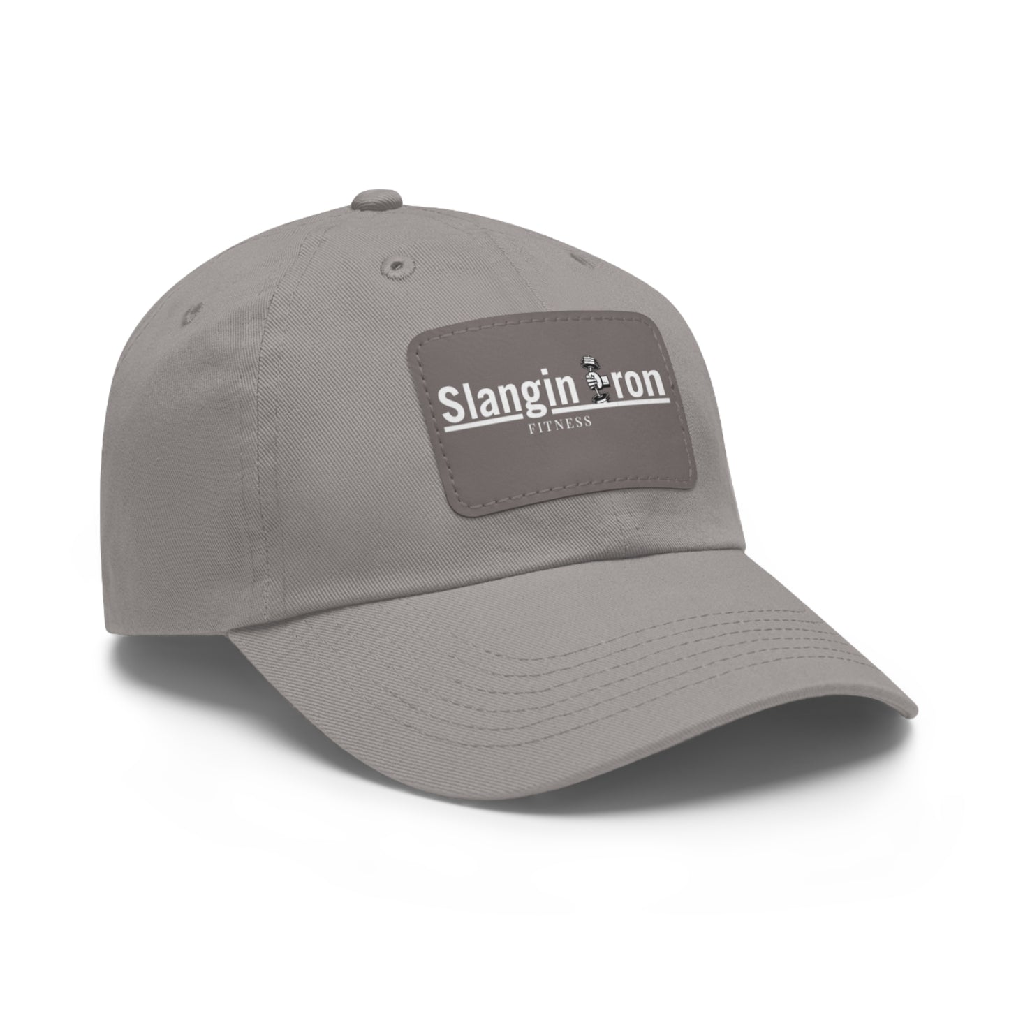 🧢 Slangin Iron Fitness Unisex Vintage Patch Hat – One Size Fits All
