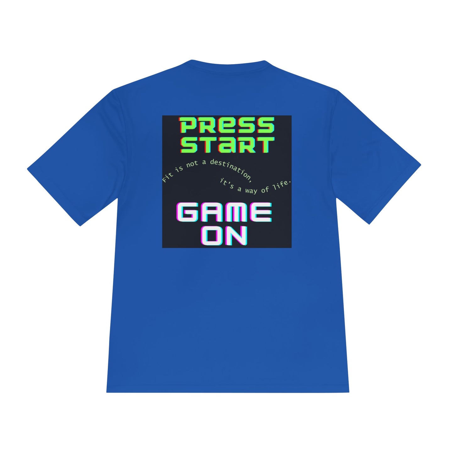 👕 Game On: Press Start to Fit Life – Moisture-Wicking Tee