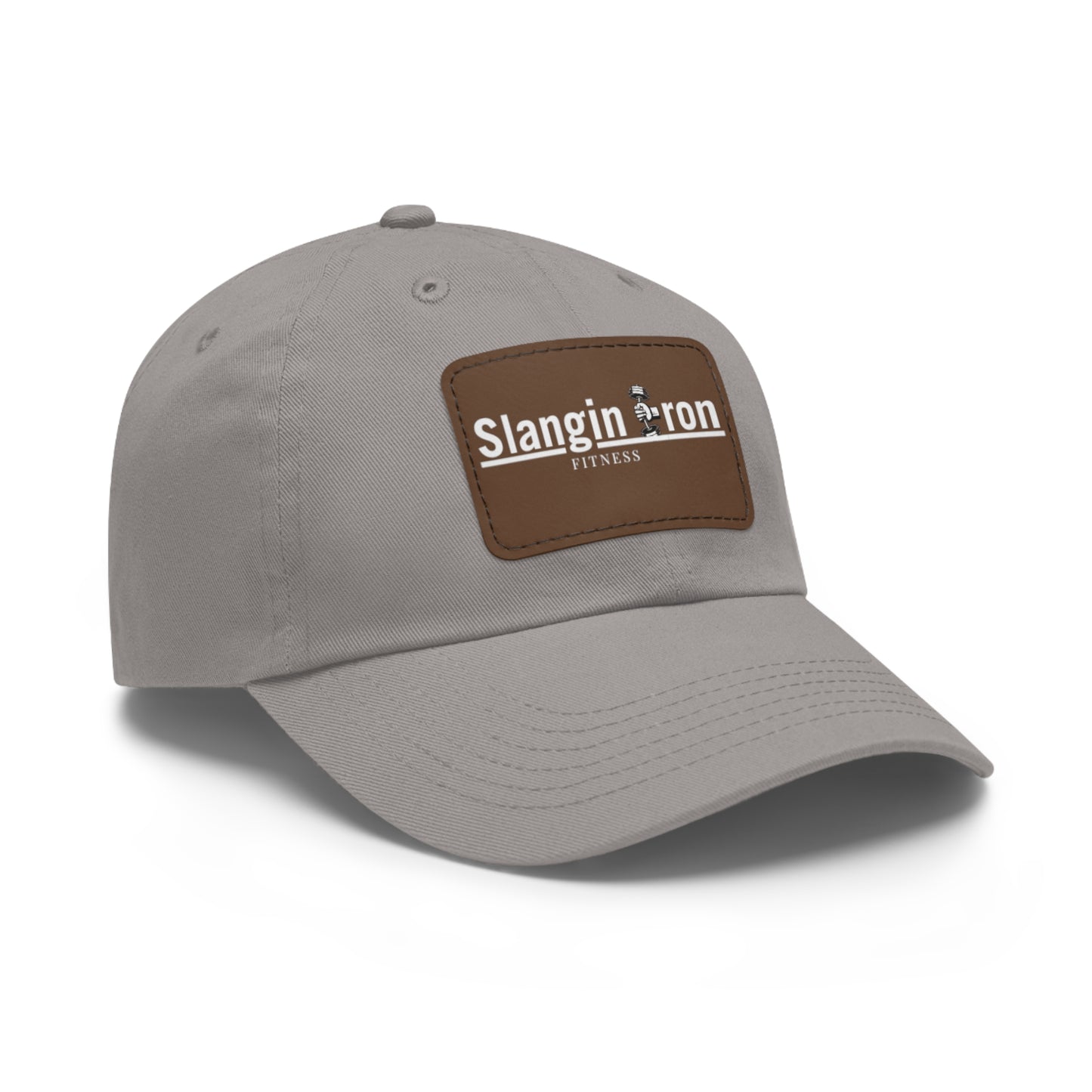 🧢 Slangin Iron Fitness Unisex Vintage Patch Hat – One Size Fits All
