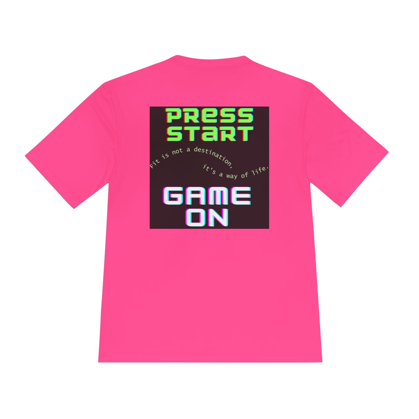 👕 Game On: Press Start to Fit Life – Moisture-Wicking Tee